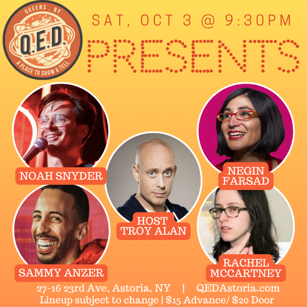 QED Presents (10/3 9:30)