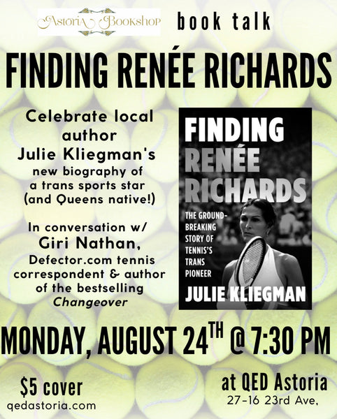 Finding Renee Richards Book Talk