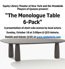 The Monologue Table Six Pack